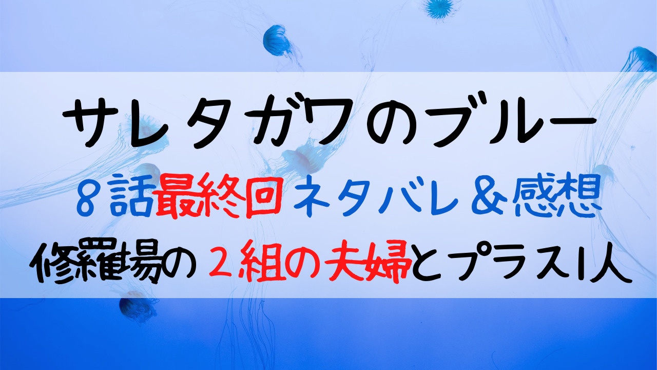 サレタガワのブルー最終回8話 最終話 結末ネタバレあらすじ感想 最後までアイコパス Entamenote